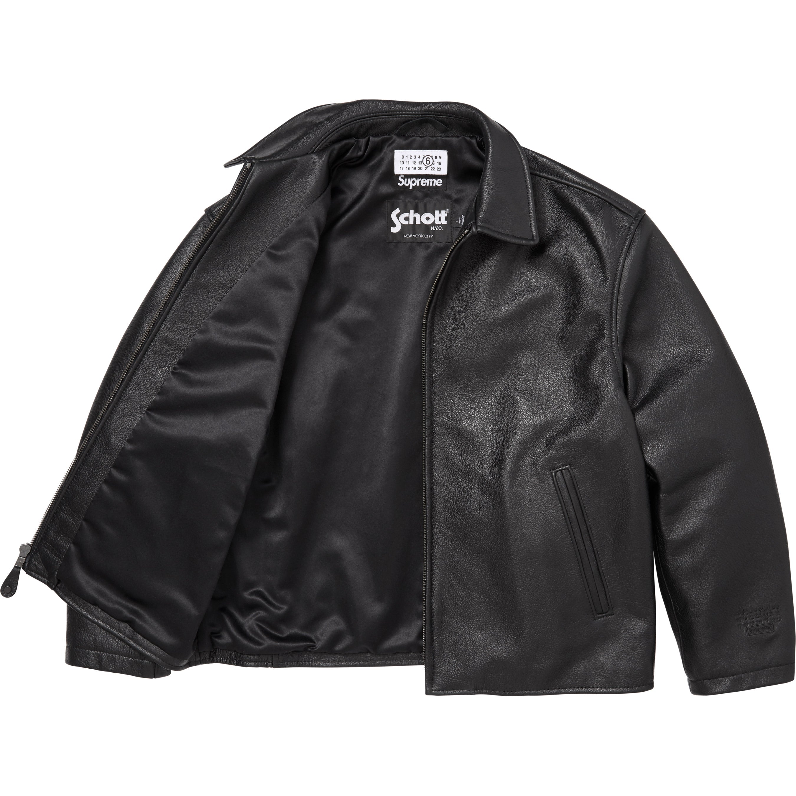 Supreme®/MM6 Maison Margiela Schott® Eagle Leather Jacket view 6